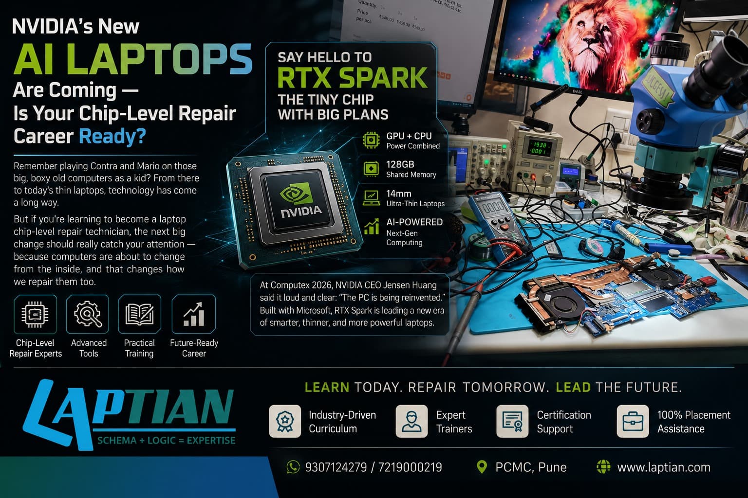 NVIDIA's New AI Laptops Are Coming — Is Your Chip-Level Repair Career Ready?